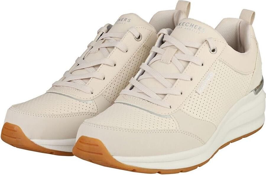 Skechers BILLION SUBTLE SPOTS Dames Sneakers Wit - Foto 7