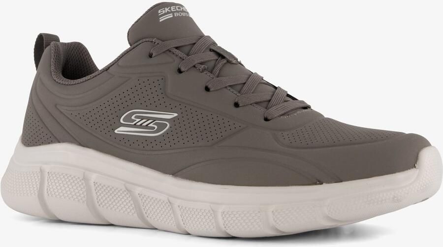 Skechers BOBS B Flex Arctic Edge heren sneakers taupe Grijs Extra comfort Memory Foam