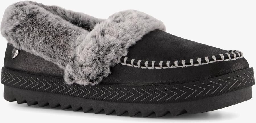 Skechers BOBS COZY KISS Dames Sloffen Zwart