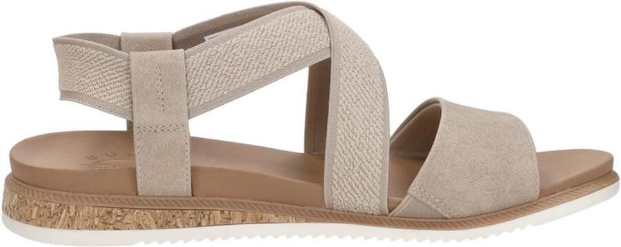Skechers Bobs Desert Kiss Low Sandalen Plat beige