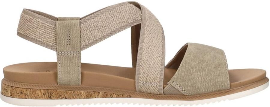 Skechers Bobs Desert Kiss Low Sandalen Plat beige