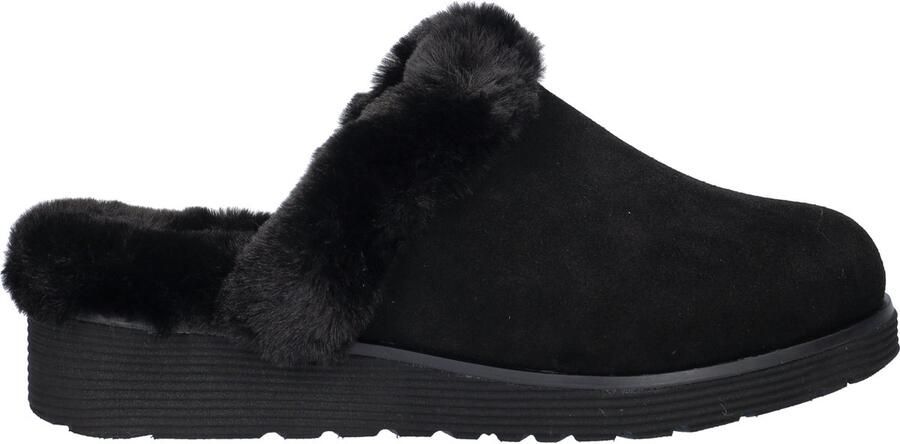 Skechers Bobs Keepsake Wedge dames pantoffel Zwart