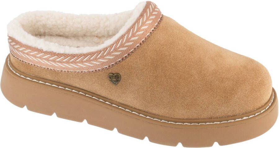 Skechers BOBS Keepsakes Lite Fuzzy Dreams Vrouwen Bruin Pantoffels