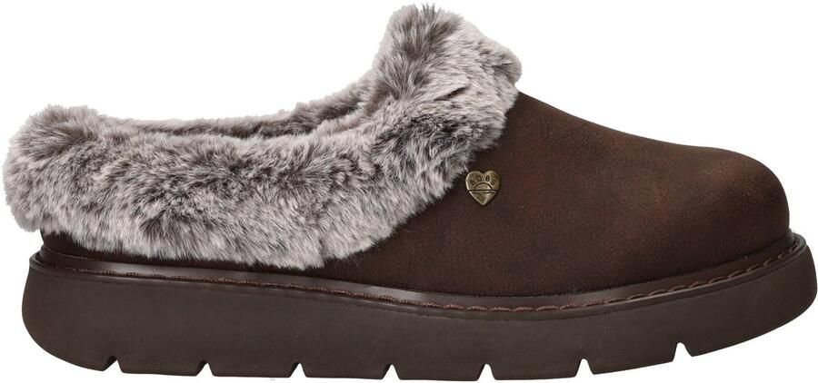 Skechers Dames BOBS Keepsakes Lite Pantoffels Memory Foam Dark Brown
