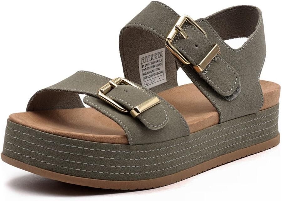 Skechers BOBS MISTY KISS DREAMY DRIFT 114073-OLV Female Multicolor