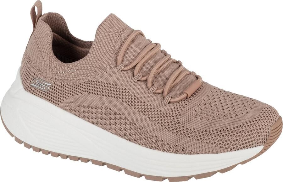 Skechers Bobs Sport Sparrow 2.0 Allegiance Crew Vrouwen Beige Sneakers