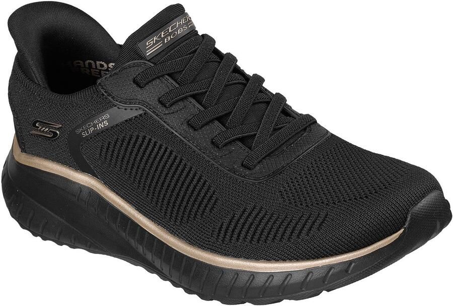 Skechers Bobs sqaud Chaos CURRENT MUSE sportschoenen voor dames Black Rose Gold