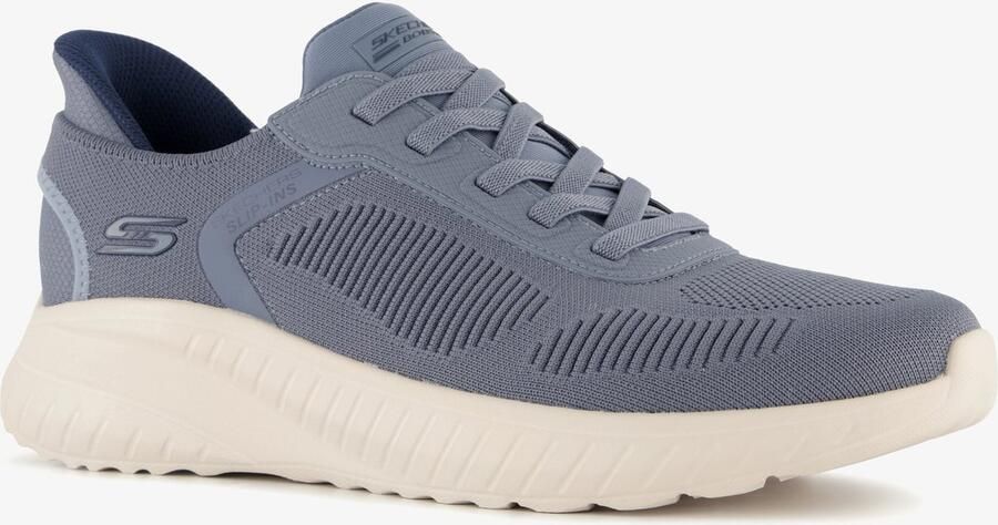 Skechers Bobs Squad heren sneakers blauw Extra comfort Memory Foam