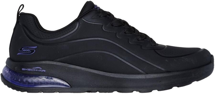 Skechers BOBS VISION AIR 117646-BBK Female Multicolor Dames Sneakers 117646-BBK Zwart Synthetisch Leer Lage Veterschoen met Platte Zool