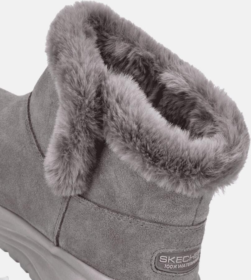 Skechers on the go stellar enkellaarsjes taupe Dames