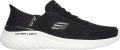 Skechers Instapper Hands-Free Slip-Ins Bounder 2.0 Emerged 232459 BKW Zwart Machine Washable - Grijs