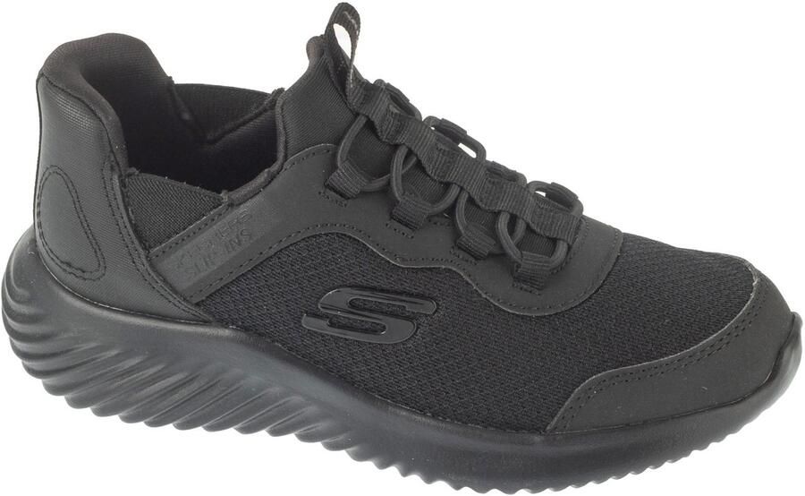 Skechers Bounder Brisk-Burst Kindersneakers Zwart Comfort & Stijl voor Dagelijks Gebruik