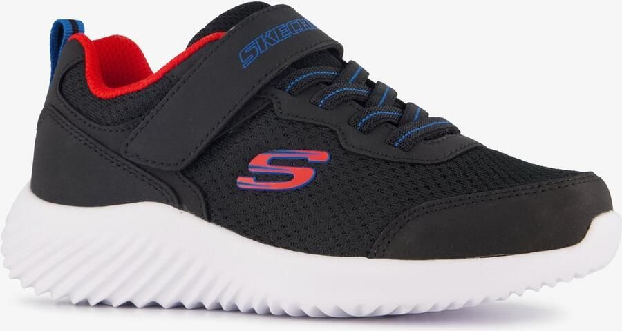 Skechers Bounder kinder sneakers zwart rood Uitneembare zool