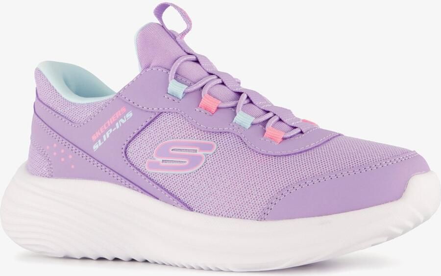 Skechers Bounder Pro Slip-ins meisjes sneakers paars Extra comfort Memory Foam