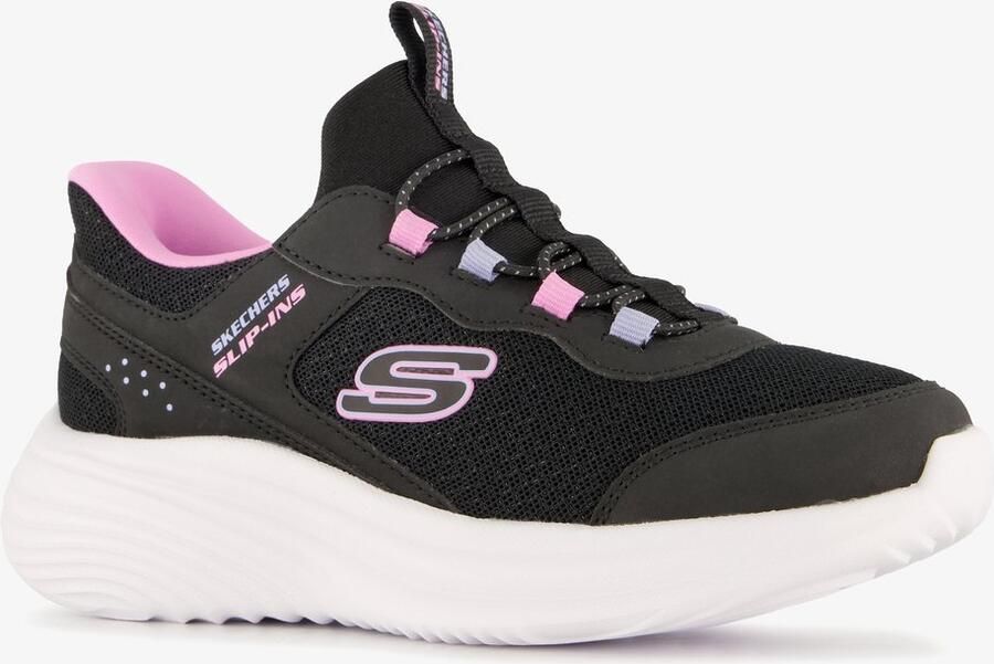 Skechers Bounder Pro Slip-ins meisjes sneakers zwart Extra comfort Memory Foam
