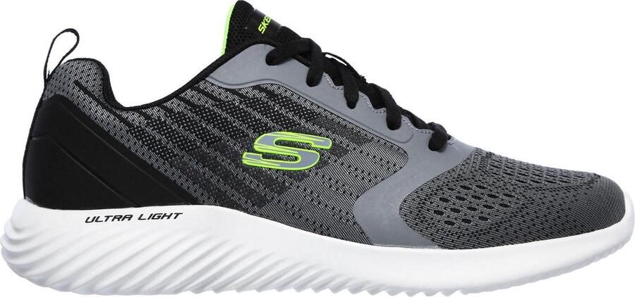 Skechers Bounder-Verkona Heren Sneakers Charcoal Grey