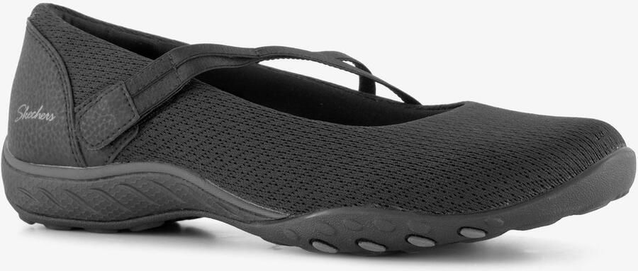 Skechers Breathe-easy instappers dames zwart Extra comfort Memory Foam