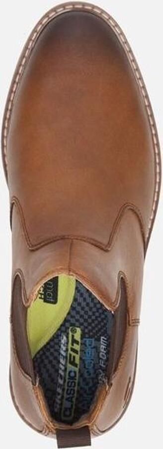 Skechers Street Dress Collection heren chelsea boot Bruin - Foto 9