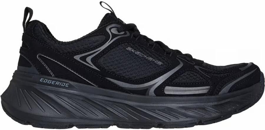 Skechers Buty Damskie EDGERIDE SILVER ECLIPSE 150475-BBK Czarne Sneakers Dames Zwart