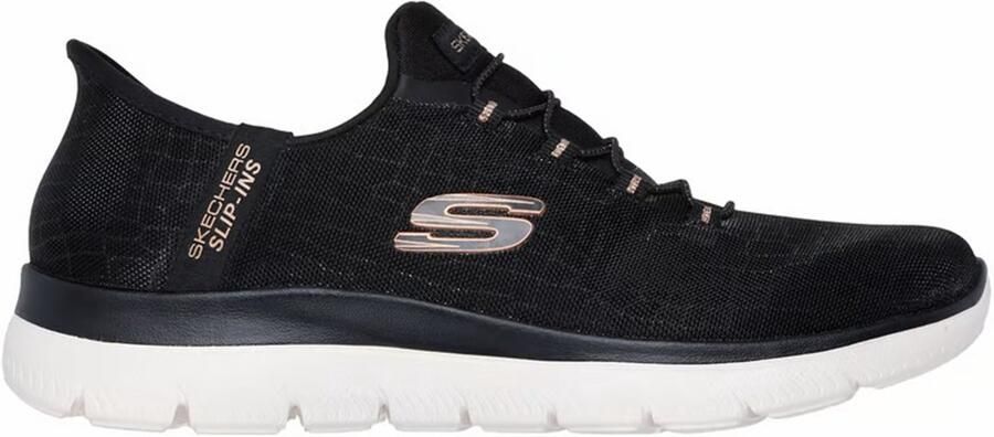 Skechers Buty Damskie SUMMITS CLASSY NIGHT 150128W-BKRG Czarne Slip-Ins sneakers dames zwart