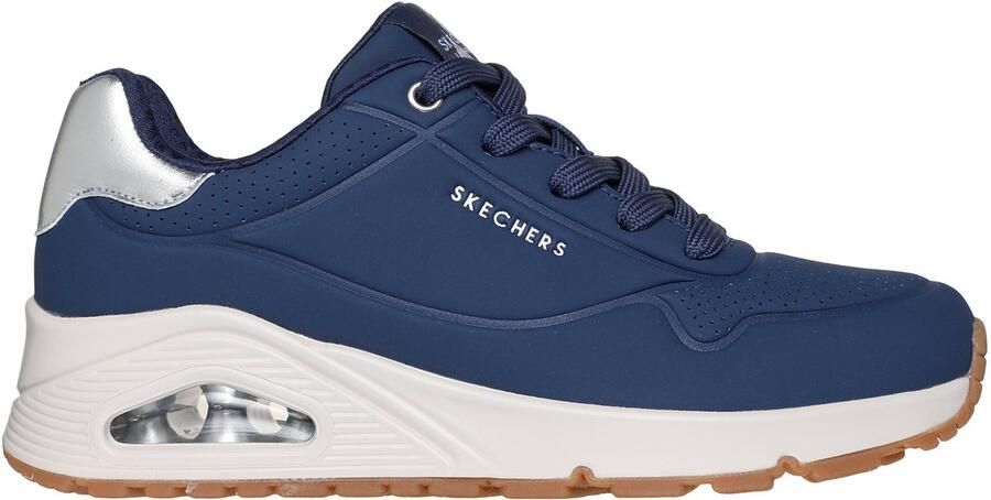 Skechers Sneakers UNO GOLDEN AIR Vrijetijdsschoen lage schoen veterschoen met metallic inzet