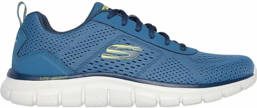 Skechers Buty Męskie TRACK LESHUR 232758-BLU Niebieskie sneakers heren blauw