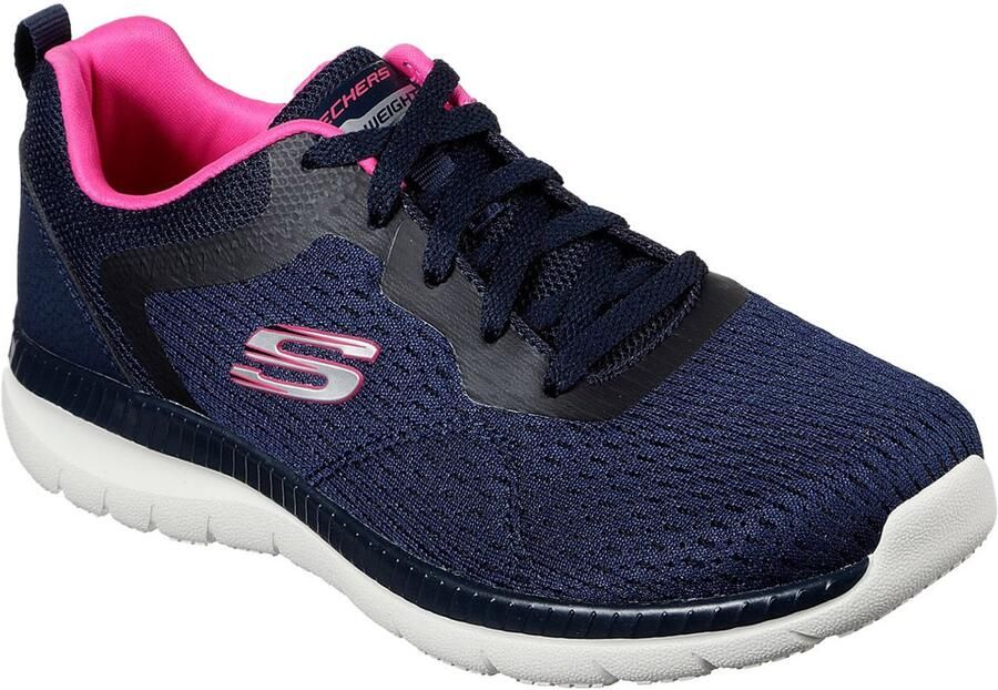 Skechers Sneakers BOUNTIFUL QUICK PATH Vrijetijdsschoen lage schoen veterschoen met gewatteerde binnenzool - Foto 2