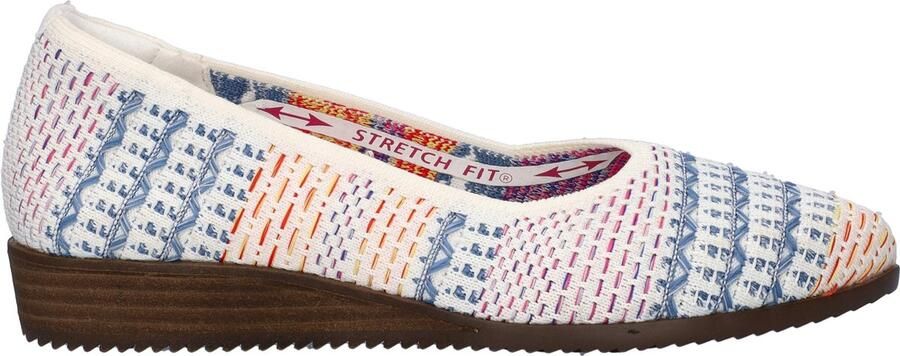 Skechers Cleo Sawdust dames ballerina Wit multi