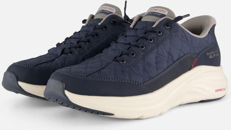 Skechers Heren Cozy Fit Slip-ins Sneakers Contour Foam 232619 NVGY