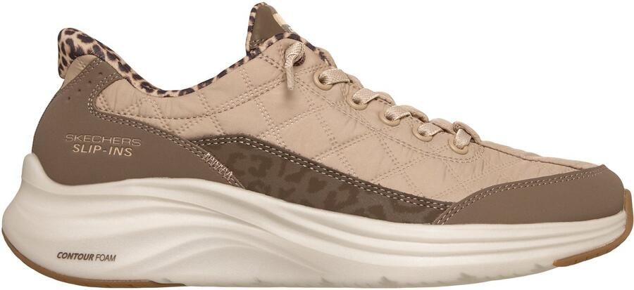 Skechers CONTOUR FOAM-LEOPARD DREAM Dames Instappers Multi Bruin