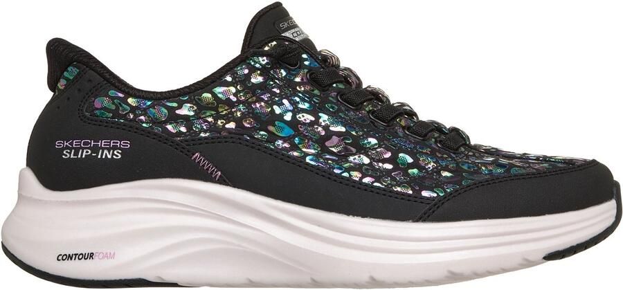 SKECHERS Sneakers laag 'CONTOUR FOAM-RADIANT GLOW' groen lila zwart
