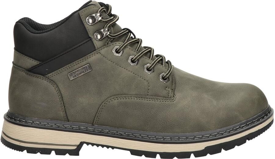 Skechers Corado heren veterboot Donkergroen