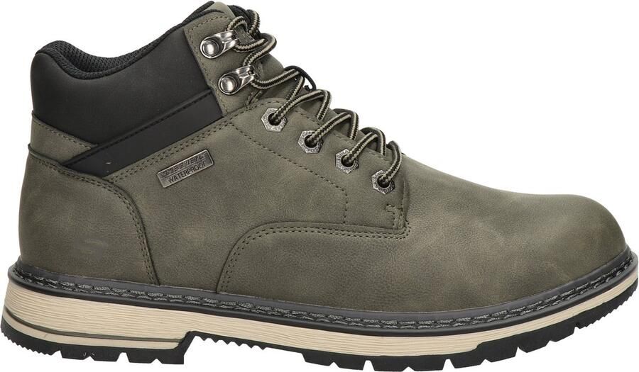 Skechers Corado heren veterboot Donkergroen