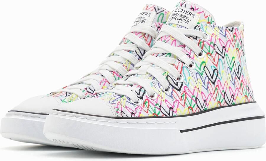 Skechers Sneakers CORDOVA CLASSIC-LOVE LETTERS met schattige hartjesprint vrijetijdsschoen lage schoen veterschoen