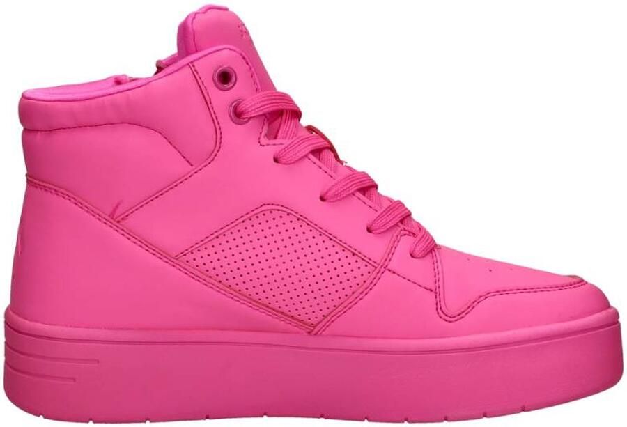 Skechers Court High sneakers roze Meisjes Imitatieleer Effen 36