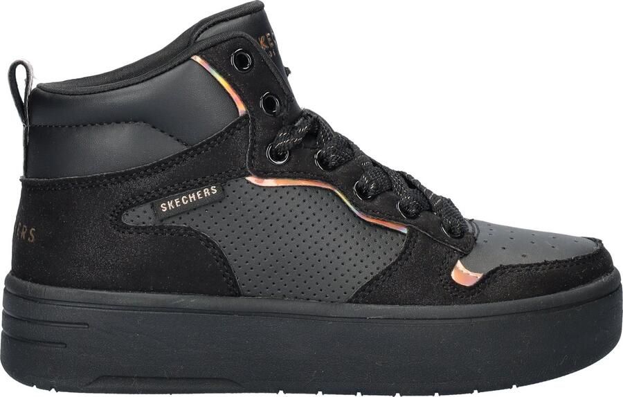 Skechers Court High sneakers zwart Meisjes Imitatieleer 34