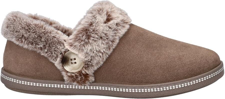 Skechers Cozy Campfire dames pantoffels Taupe