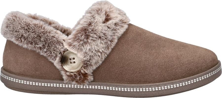 Skechers Cozy Campfire dames pantoffels Taupe