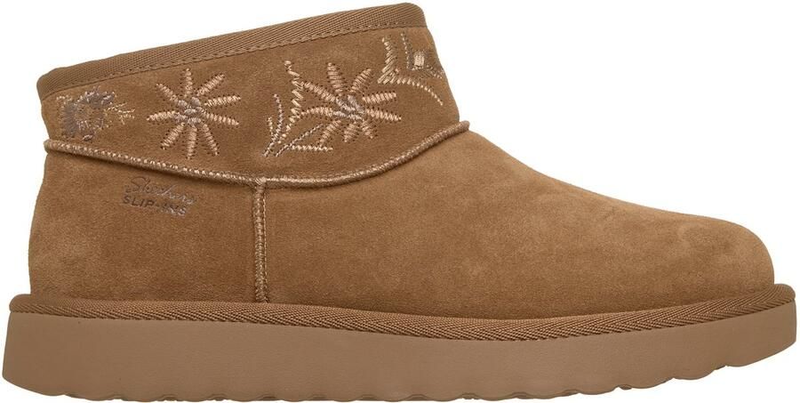 Skechers COZY CHATEAU COZY MINI BLOS Dames Instappers Chestnut