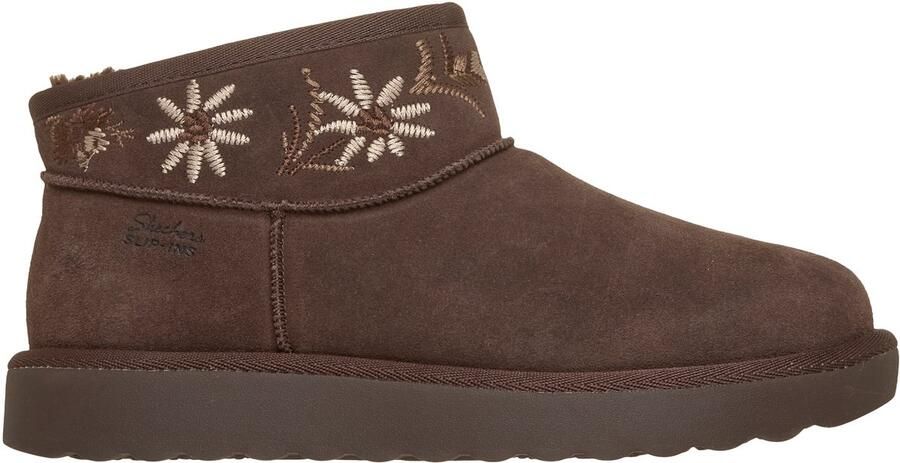 Skechers COZY CHATEAU COZY MINI BLOS Dames Instappers Donkerbruin