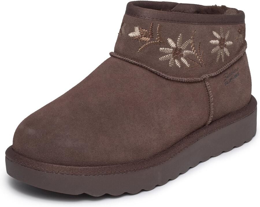 Skechers COZY CHATEAU COZY MINI BLOS Dames Instappers Donkerbruin