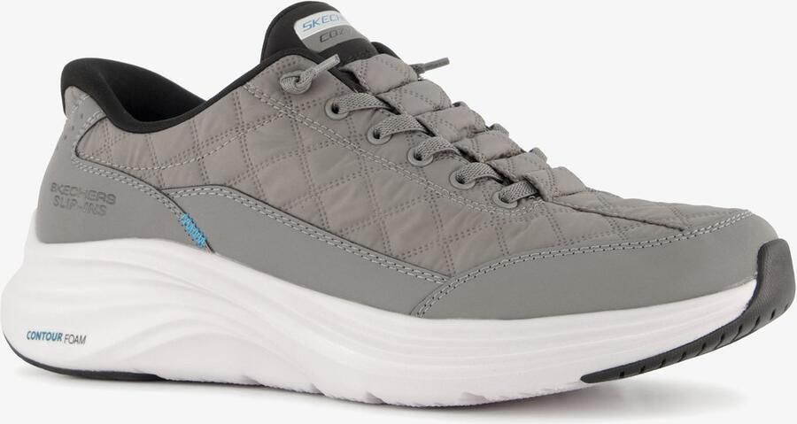 Skechers Cozy Fit heren sneakers grijs Extra comfort Memory Foam