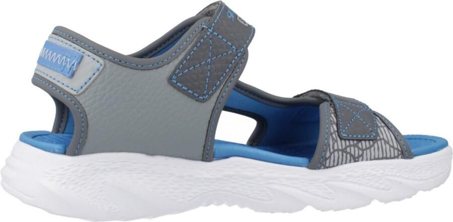 Skechers S-Slights Creature of Splash sandalen met lampjes grijs Jongens Imitatieleer 28