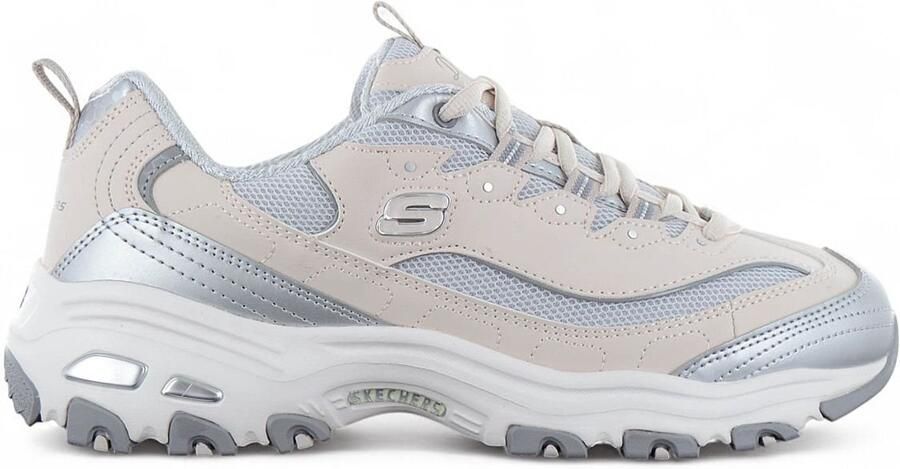 Skechers Sneakers D'LITES-CHROMATIC plateausneaker veterschoen met metallic accenten