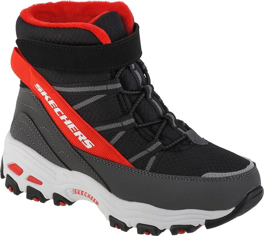 Skechers D Lites 660092L-BKRD voor een Zwart Trekkingschoenen Laarzen