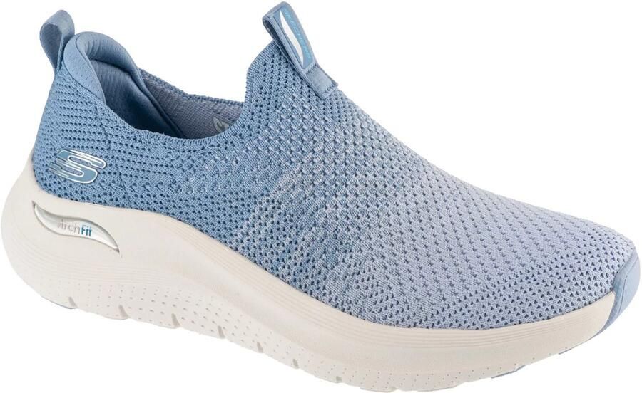 Skechers Dames Arch Fit 2.0 Sneakers Lichtblauw Comfortabel en Ondersteunend