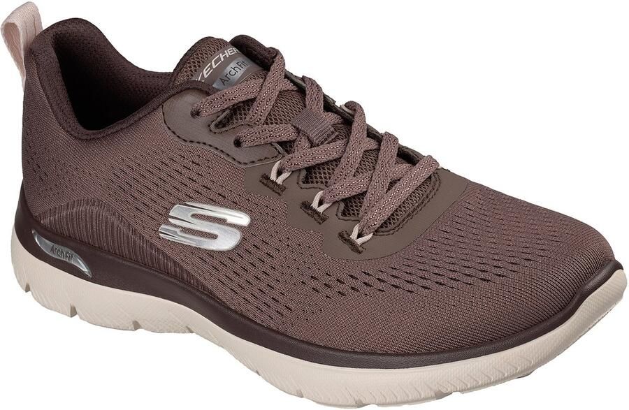 Skechers Dames Arch Fit Summits Daily Flow Sneakers Chocolate