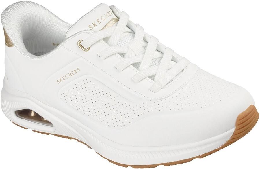 Skechers Dames Arch Fit UNO Relaxing On Air Slip Ins Sneakers White
