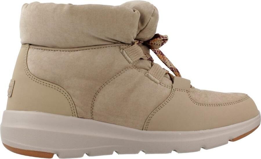 Skechers Dames Beige Sneakers Comfortabel met Weerbestendige Eigenschappen en Zachte Schuimvoering voor Optimaal Draagcomfort