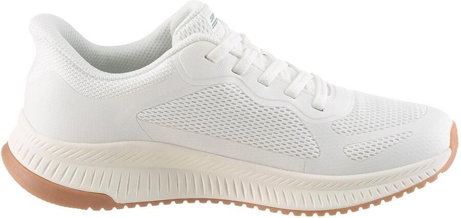 Skechers Dames BOBS Squad 4 Slip-ins Staple Look 117624 WHT White